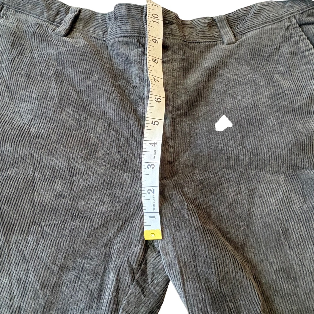 L.L. Bean Corduroy Pants Mens 36x28 Charcoal Grey Academia Stretch Trousers - Picture 11 of 12